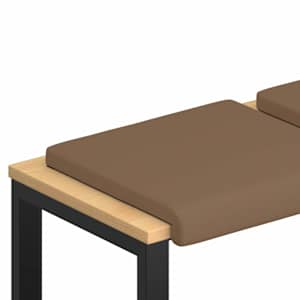 vidaXL Pingipadja 4 tk Kunstnahk Cappuccino S&uuml;gavus 35 cm