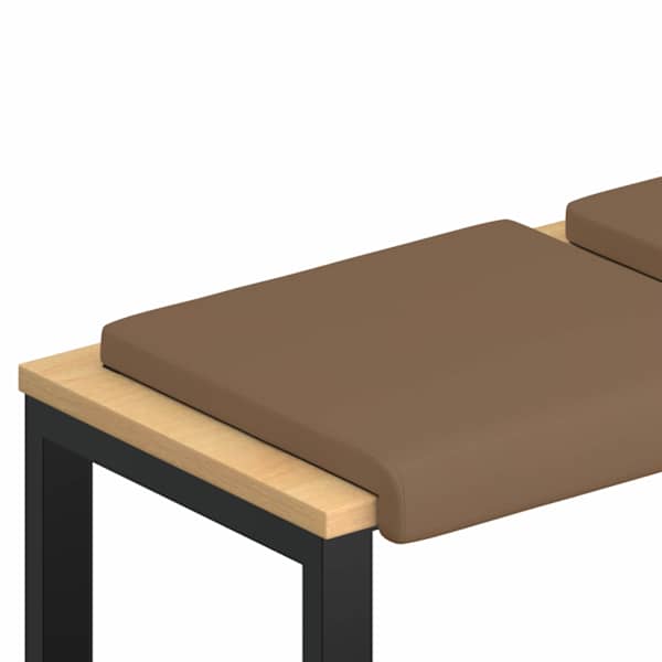 vidaXL Pingipadja 4 tk Kunstnahk Cappuccino S&uuml;gavus 35 cm