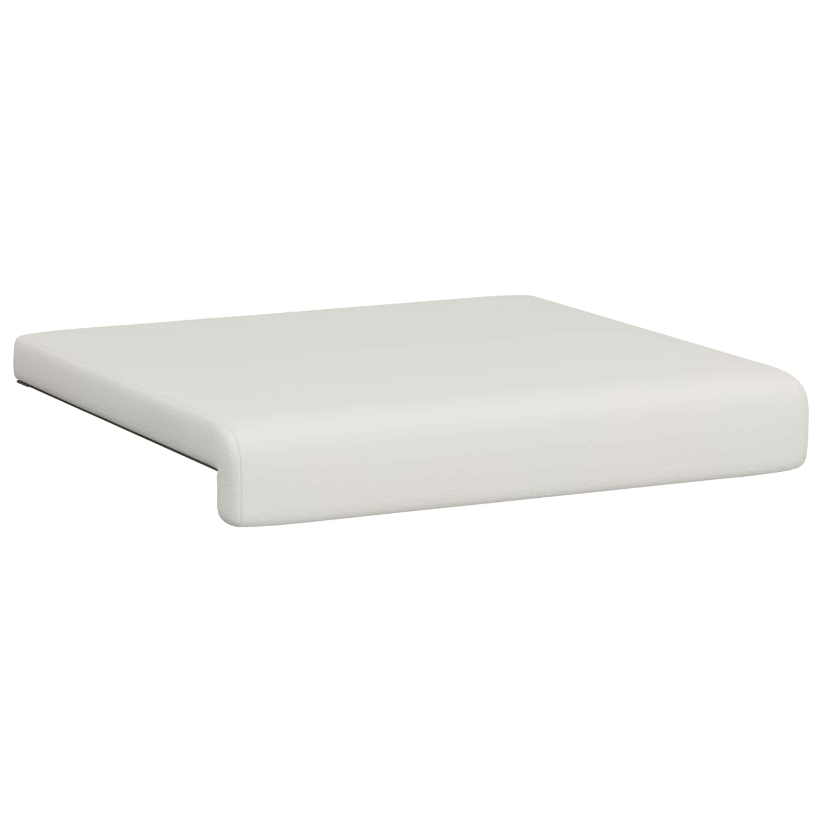 Bankkussen 4 pcs Kunstleer Wit Diepte 35 cm image 5