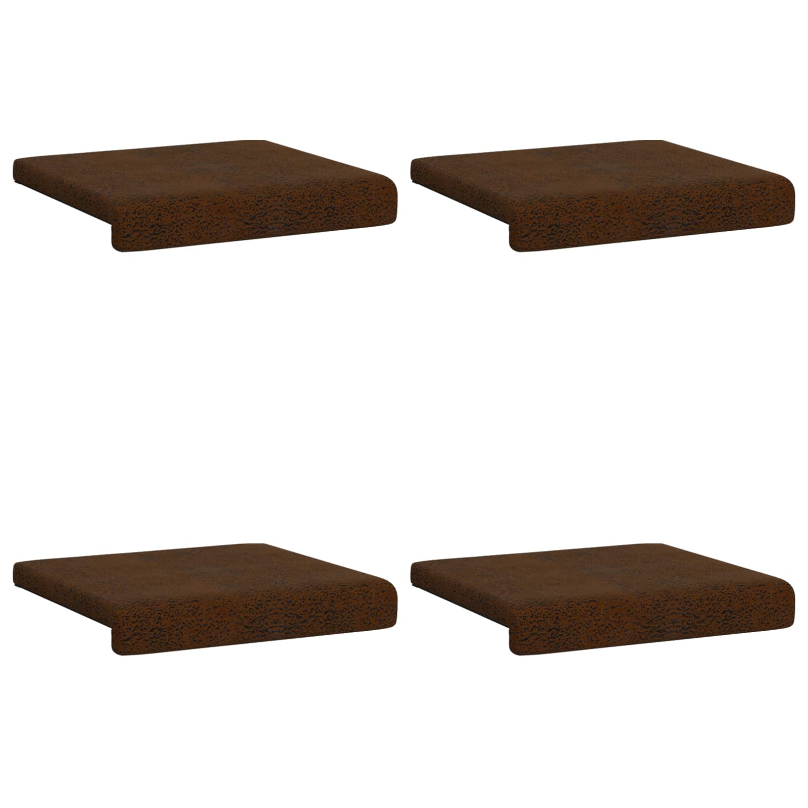 Bankkussen 4 pcs Faux Suède Stof Bruin Diepte 35 cm image 6