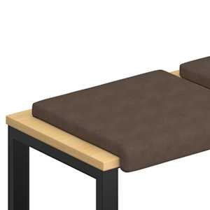 vidaXL Pingipadja 4 tk Mikrofiiber Pruun S&uuml;gavus 35 cm