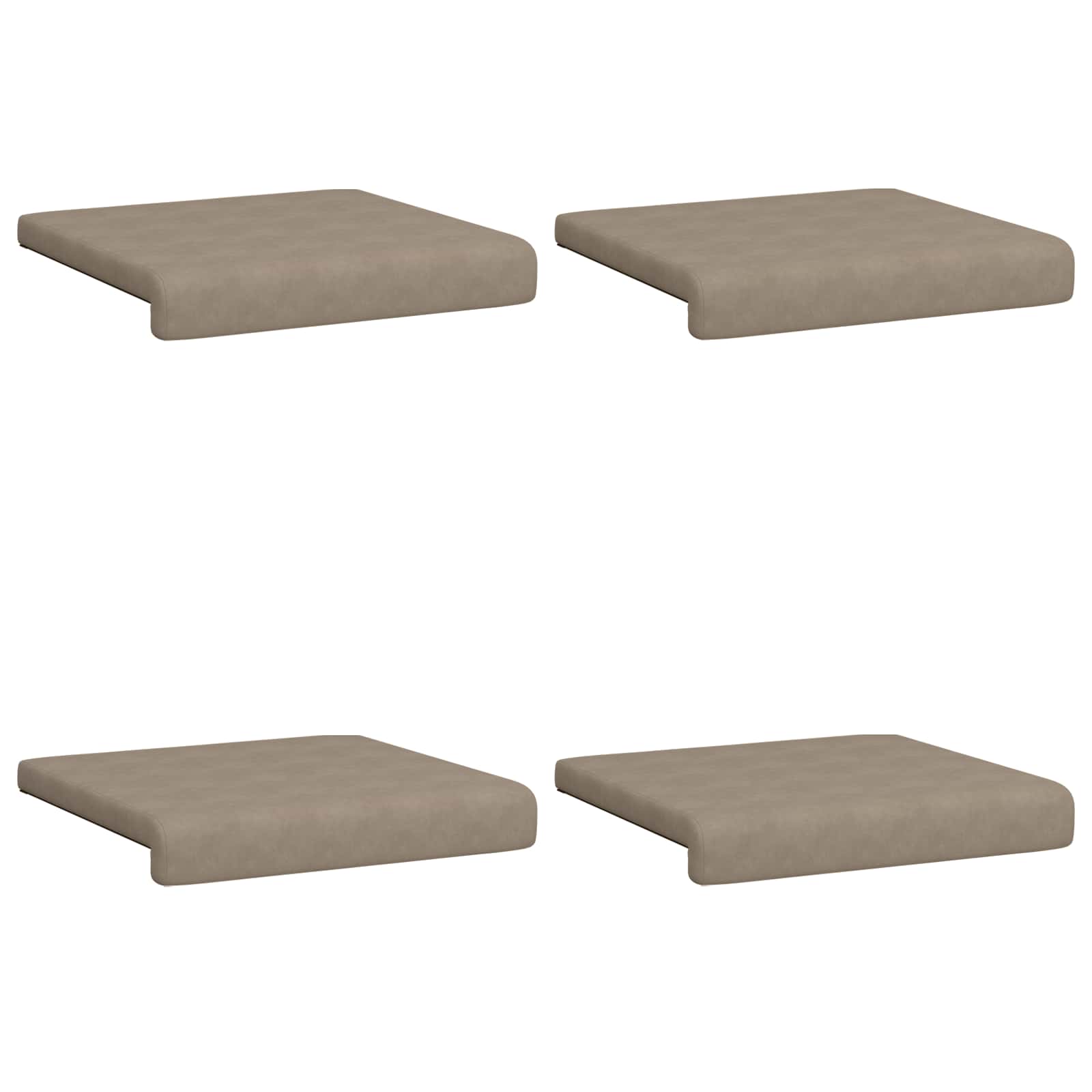 Bankkussen 4 pcs Microvezel Taupe Diepte 35 cm image 6