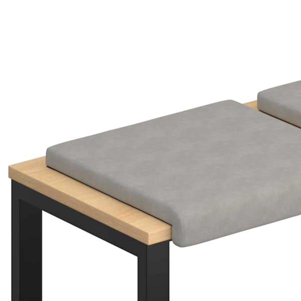 vidaXL Pingipadja 4 tk Mikrofiiber Helehall S&uuml;gavus 35 cm