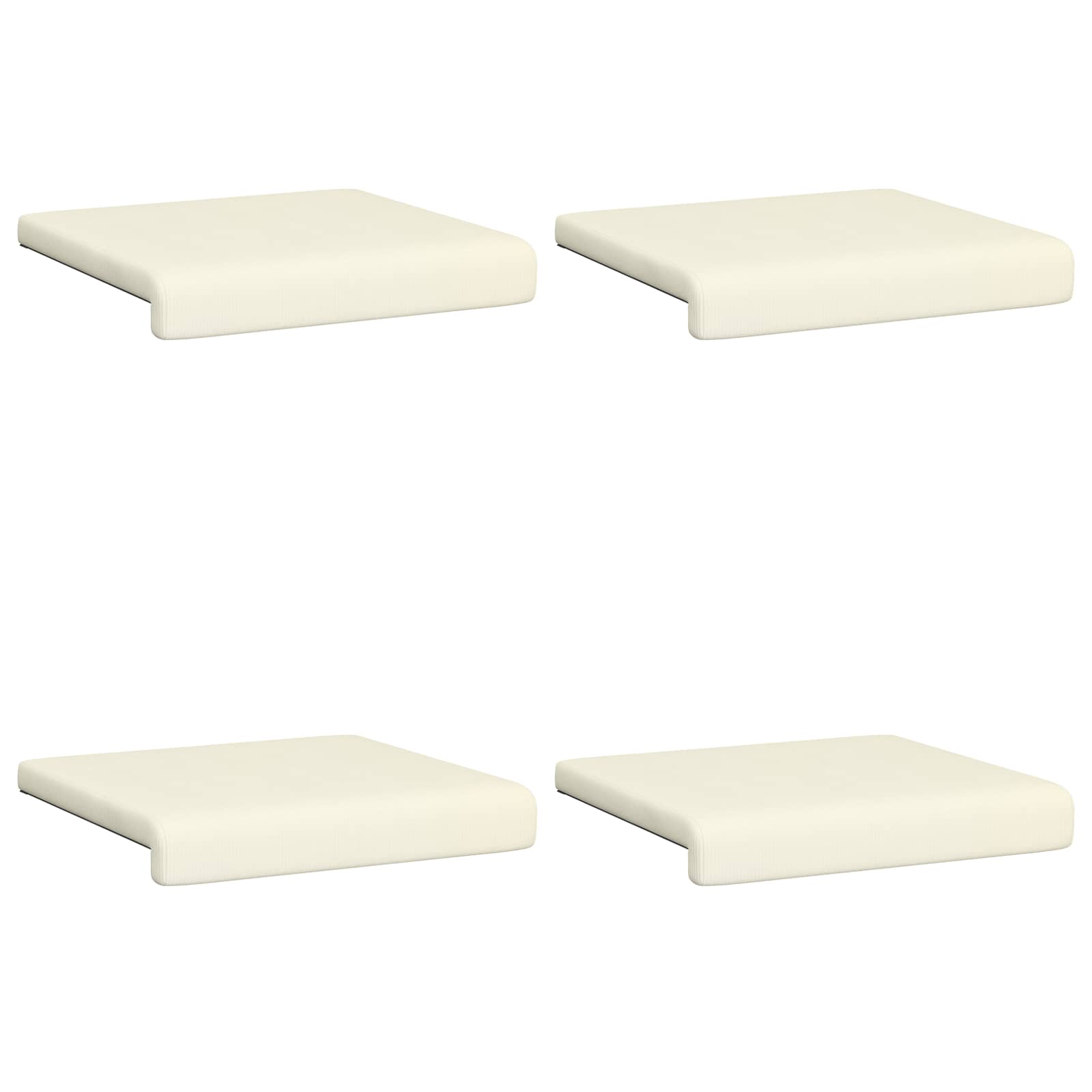 Bankkussen 4 pcs corduroy Crèmekleurig Diepte 35 cm image 6