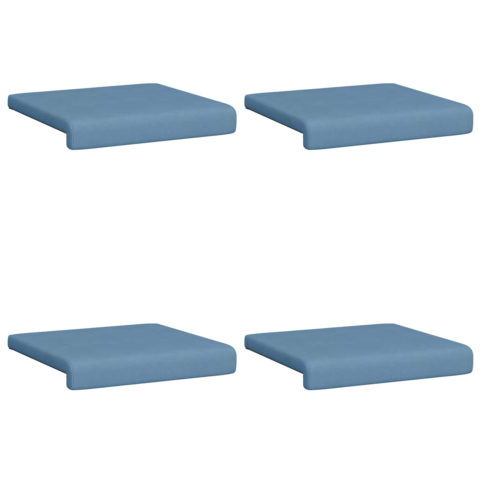 Bankkussen 4 pcs corduroy Blauw Diepte 35 cm image 6