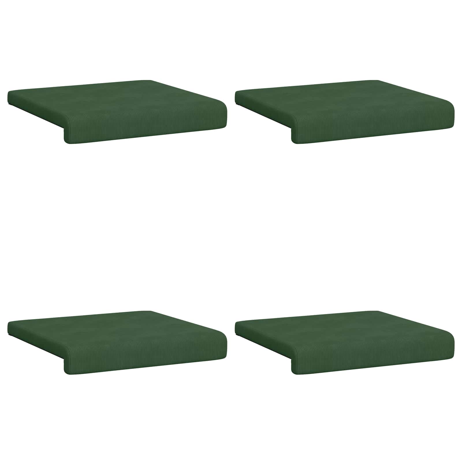 Bankkussen 4 pcs corduroy Donkergroen Diepte 35 cm image 6
