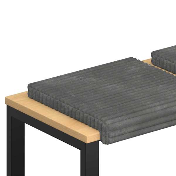 vidaXL Pingipadja 4 tk Pl&uuml;&uuml;&scaron;ist korduroy Helehall S&uuml;gavus 35 cm