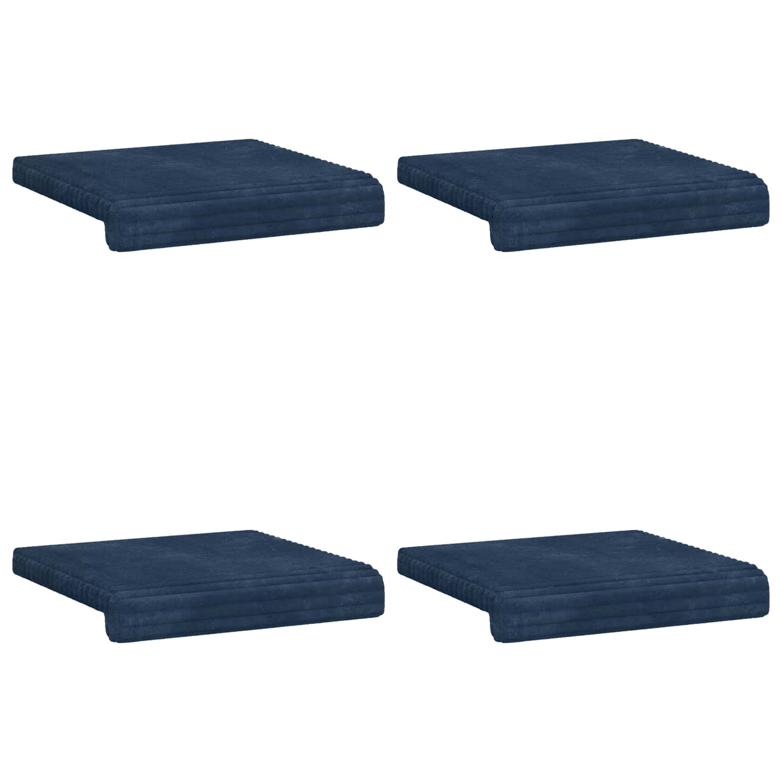 Bankkussen 4 pcs Pluche Corduroy Marineblauw Diepte 35 cm image 6