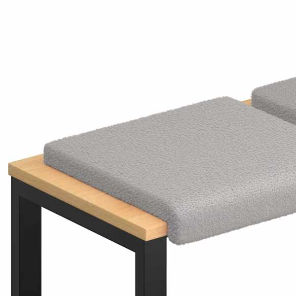 vidaXL Pingipadja 4 tk Sherpa Kangas Helehall S&uuml;gavus 35 cm