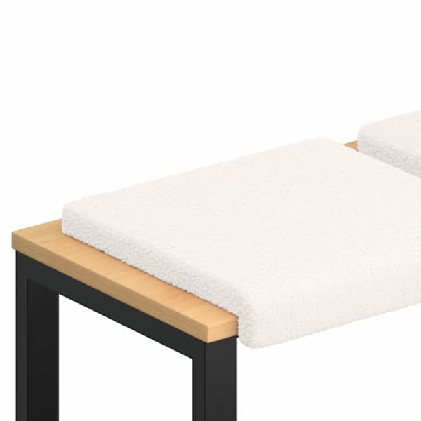 vidaXL Pingipadja 4 tk Sherpa Kangas Kreemjas S&uuml;gavus 35 cm