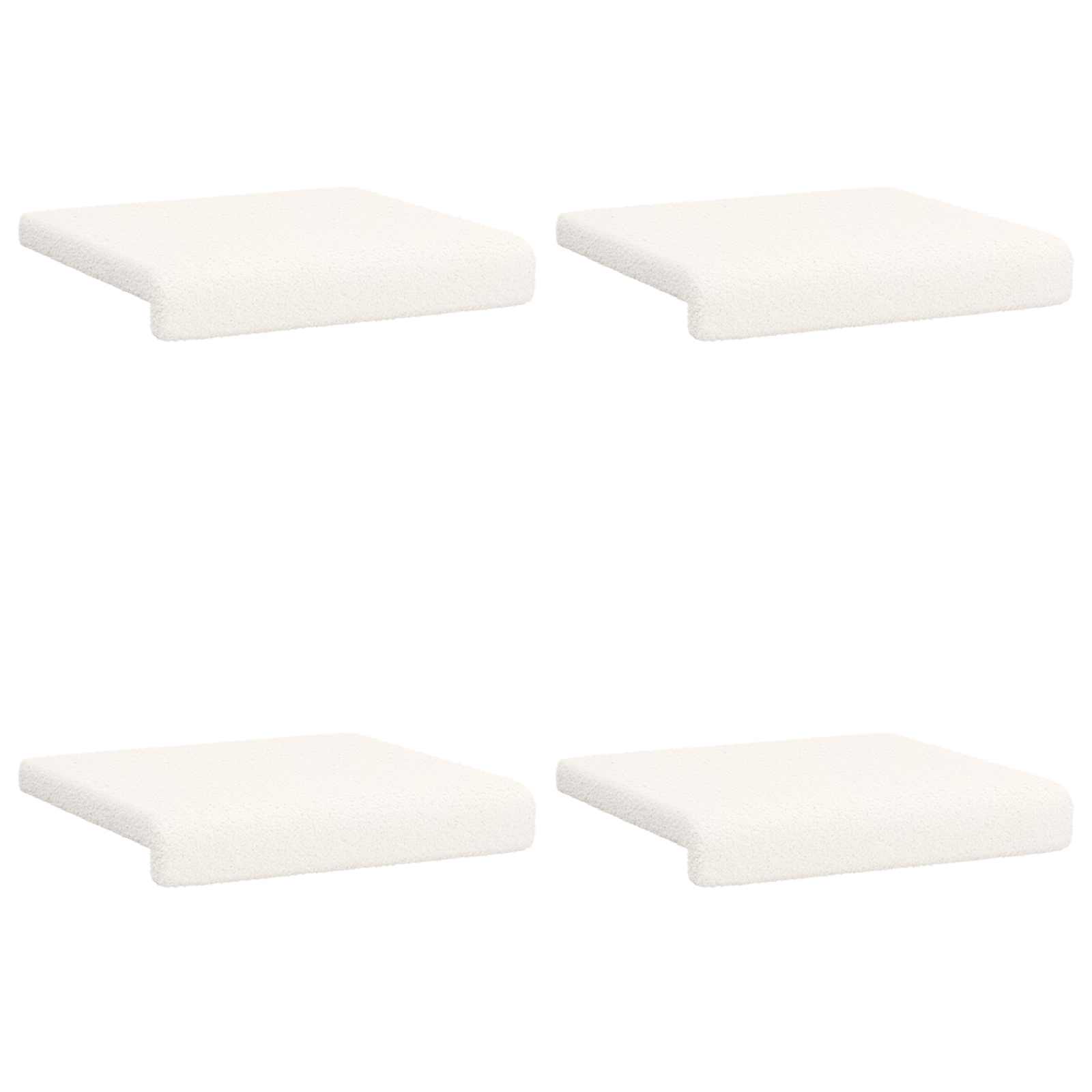 Bankkussen 4 pcs Sherpa Stof Crèmekleurig Diepte 35 cm image 6