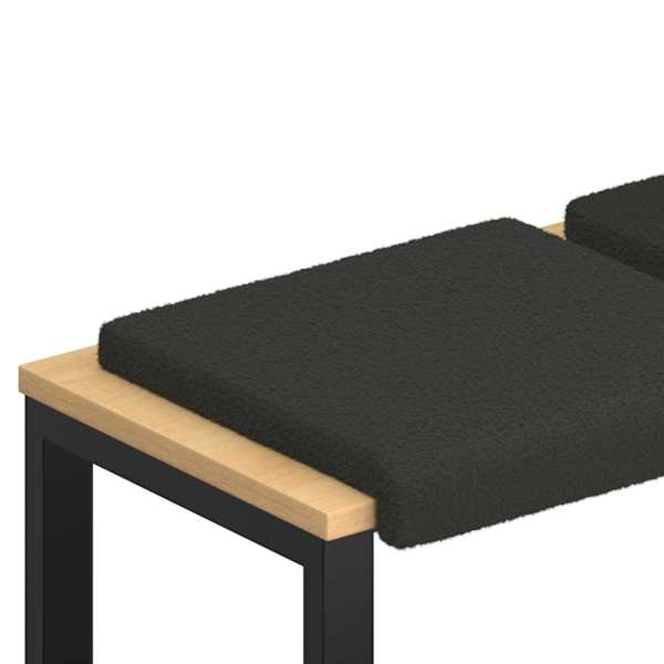 vidaXL Pingipadja 4 tk Sherpa Kangas Tumehall S&uuml;gavus 35 cm