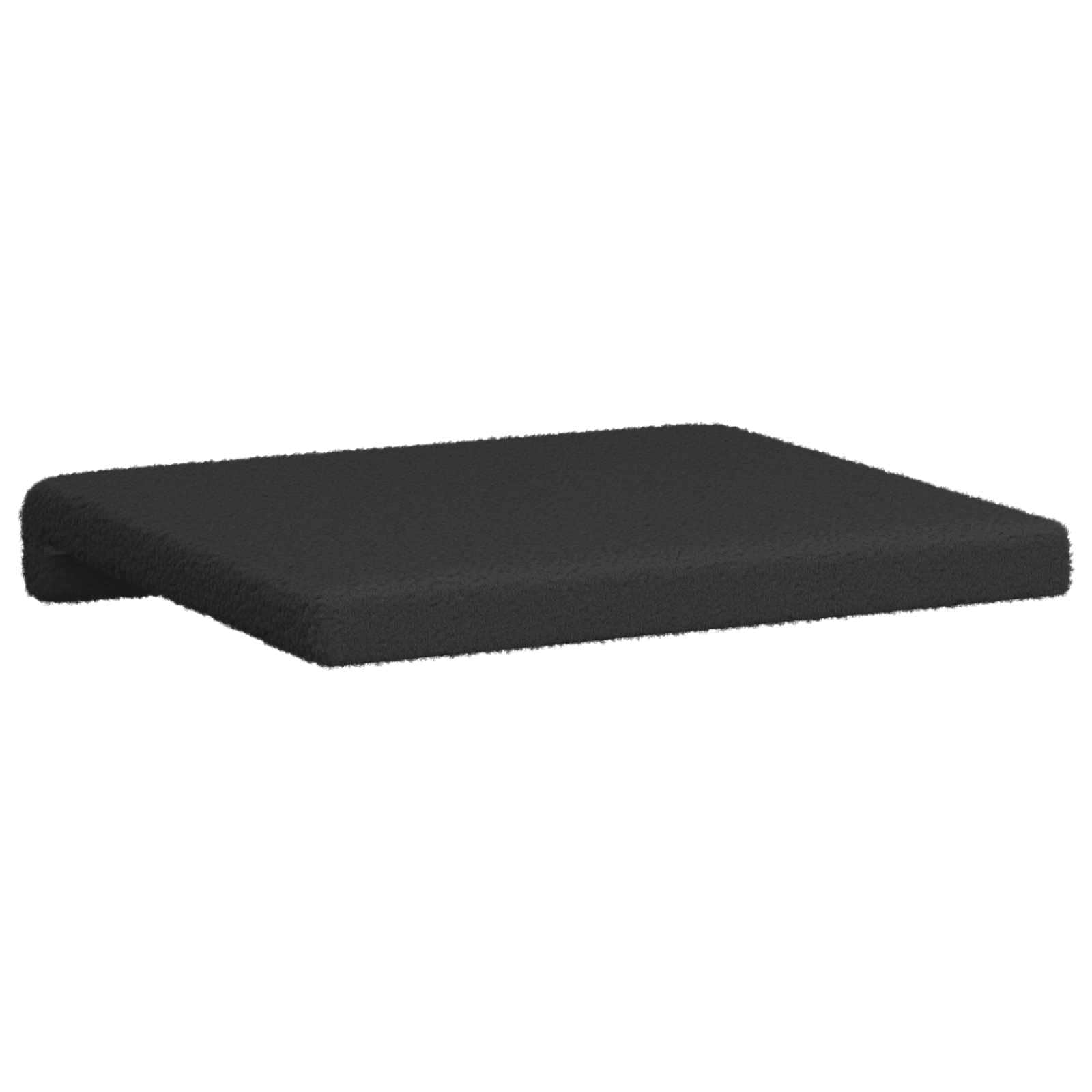 Bankkussen 4 pcs Sherpa Stof Zwart Diepte 35 cm image 8