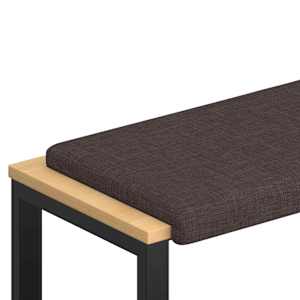 vidaXL Pingipadja kangas Tume pruun S&uuml;gavus 35 cm