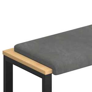vidaXL Pingipadja Samet Tumehall S&uuml;gavus 35 cm