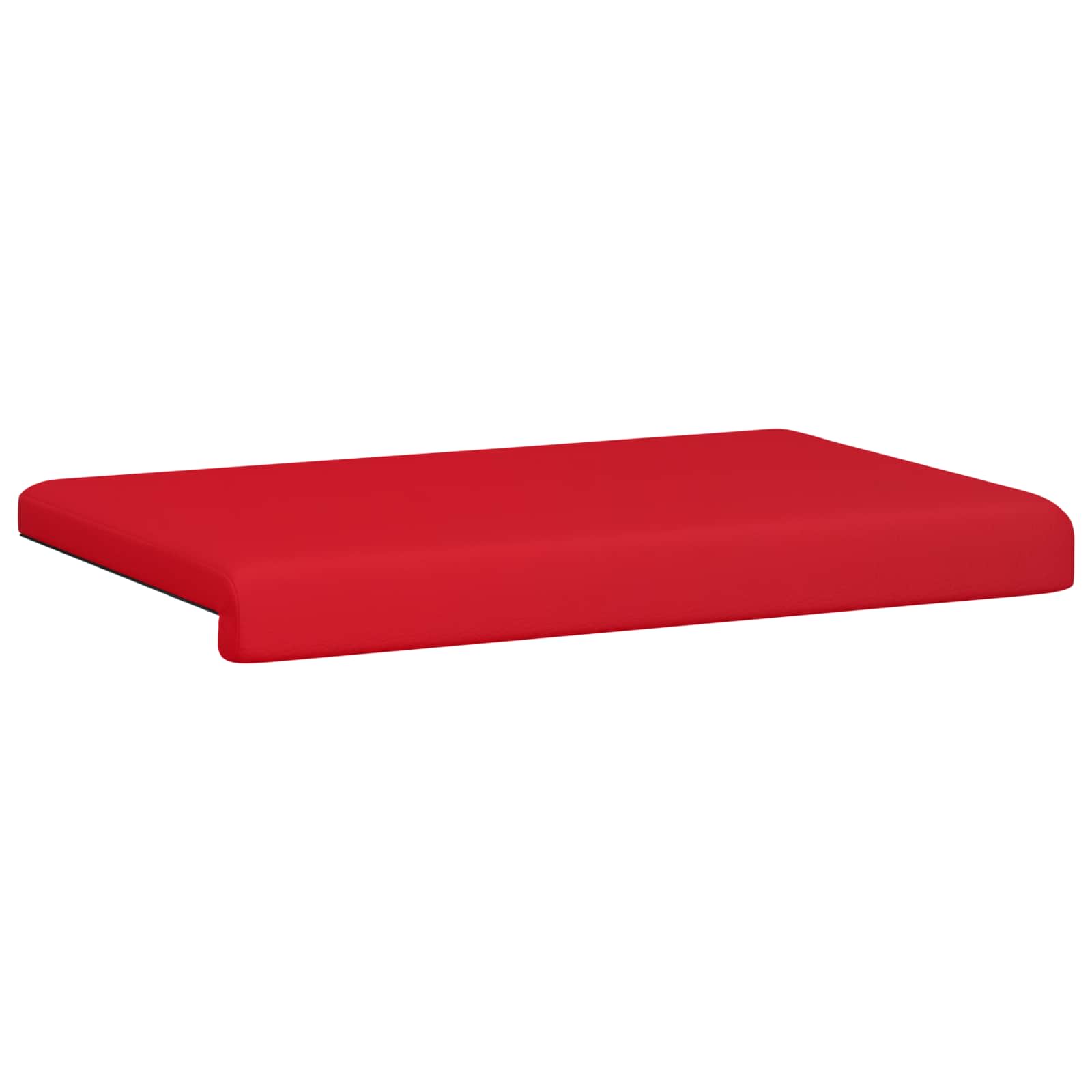Bankkussen Kunstleer Rood Diepte 35 cm image 5