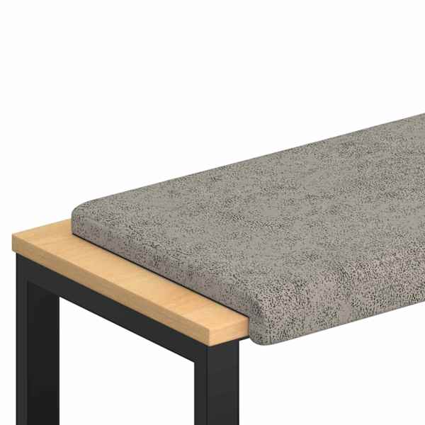 vidaXL Pingipadja Tehisseemisnahk Helehall S&uuml;gavus 35 cm