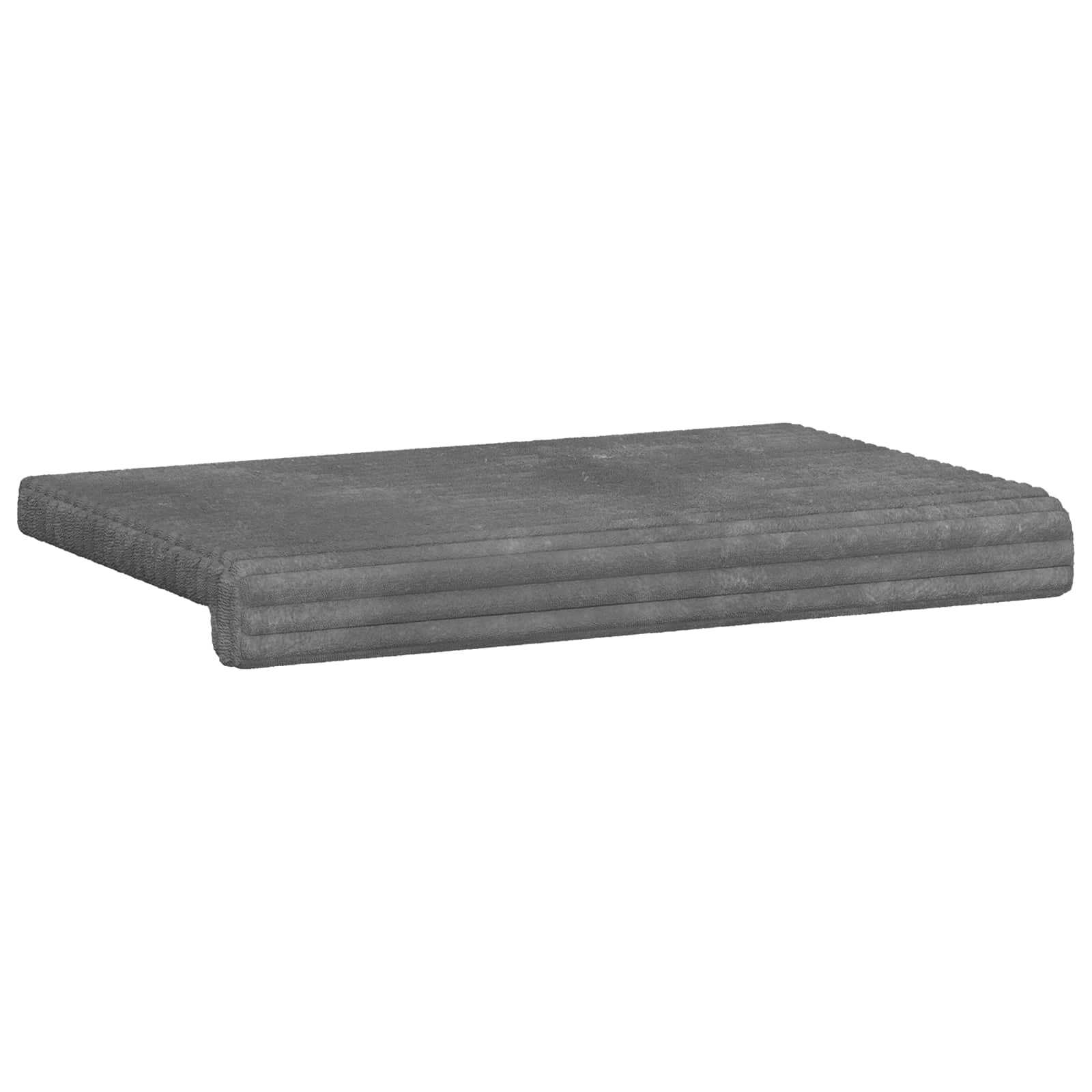 Bankkussen Pluche Corduroy Lichtgrijs Diepte 35 cm image 5