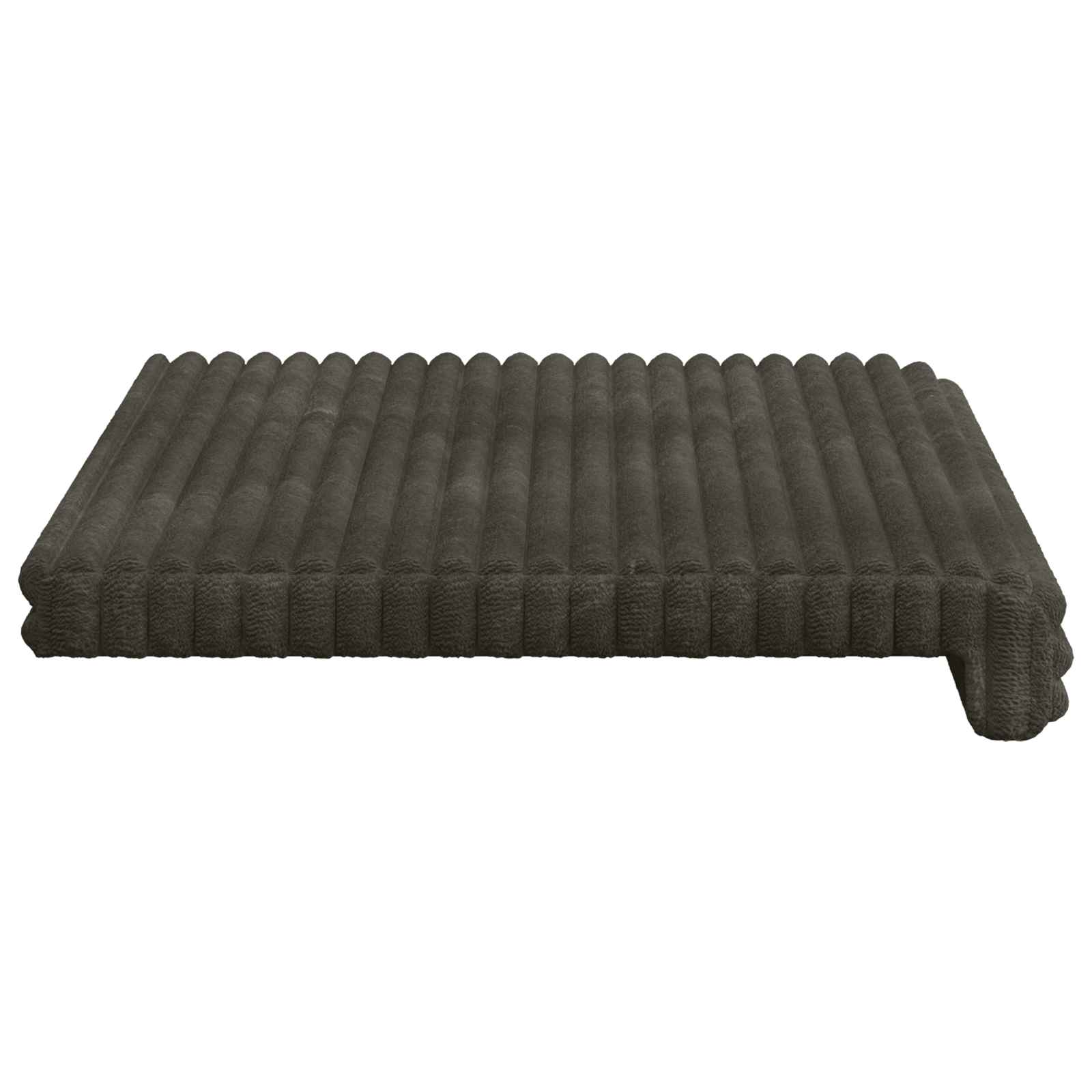 Bankkussen Pluche Corduroy Antraciet Diepte 35 cm image 6