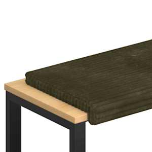 vidaXL Pingipadja Pl&uuml;&uuml;&scaron;ist korduroy Roheline S&uuml;gavus 35 cm