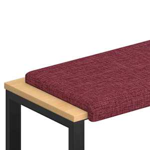 vidaXL Pingipadja kangas Veinpunane S&uuml;gavus 35 cm