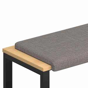 vidaXL Pingipadja kangas Pruunikashall S&uuml;gavus 35 cm