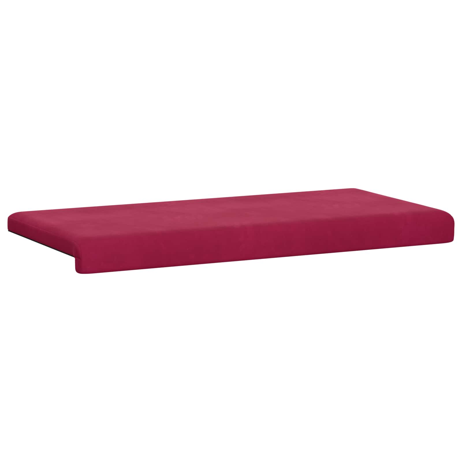 Bankkussen fluweel Wijnrood Diepte 35 cm image 5