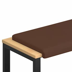 vidaXL Pingipadja Kunstnahk Pruun S&uuml;gavus 35 cm