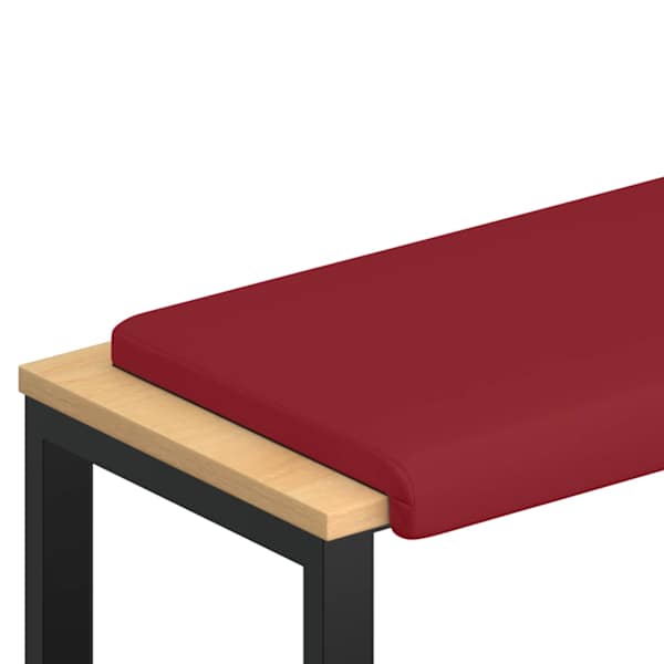 vidaXL Pingipadja Kunstnahk Veinpunane S&uuml;gavus 35 cm