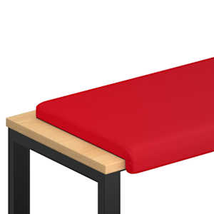 vidaXL Pingipadja Kunstnahk Punane S&uuml;gavus 35 cm