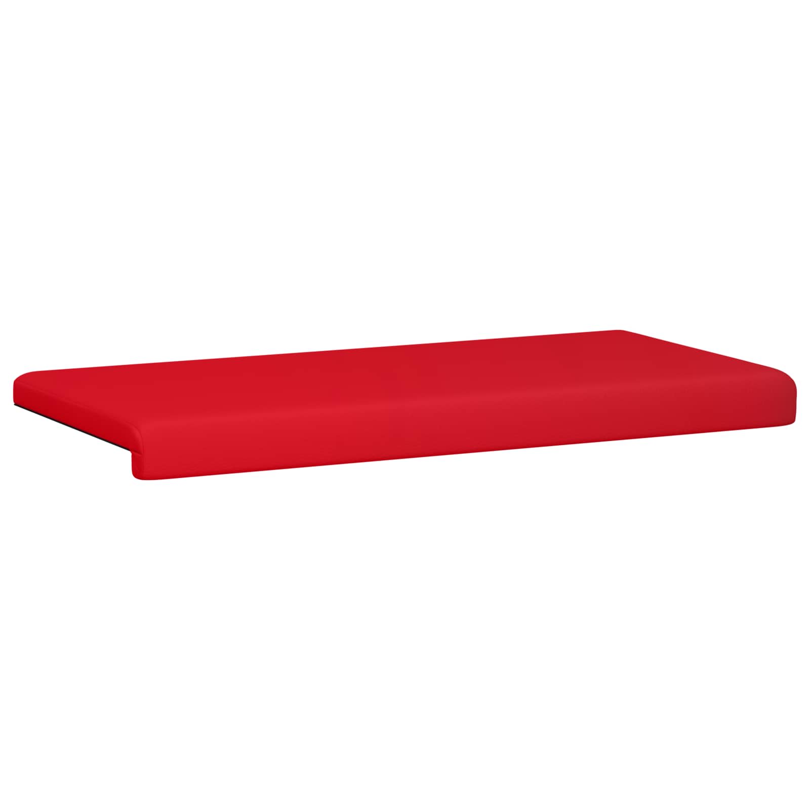 Bankkussen Kunstleer Rood Diepte 35 cm image 5