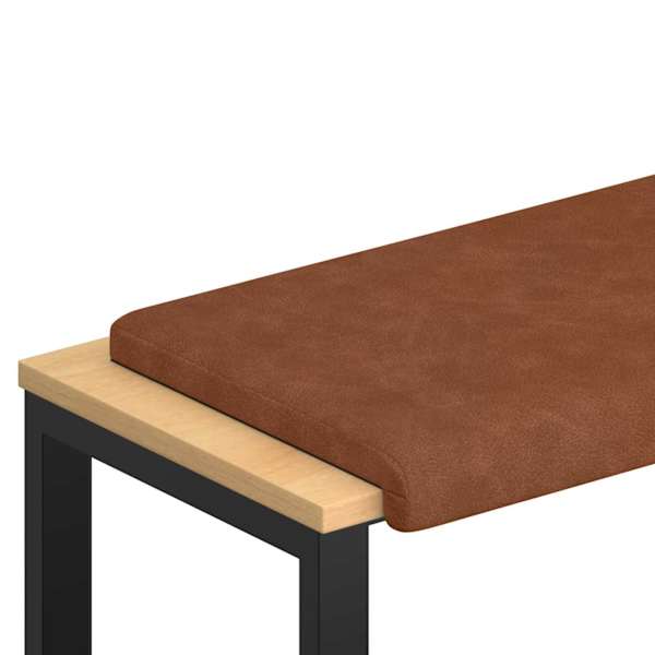 vidaXL Pingipadja Kunstnahk Pruun S&uuml;gavus 35 cm