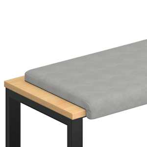 vidaXL Pingipadja Mikrofiiber Helehall S&uuml;gavus 35 cm