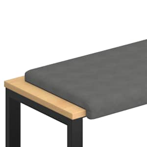 vidaXL Pingipadja Mikrofiiber Tumehall S&uuml;gavus 35 cm
