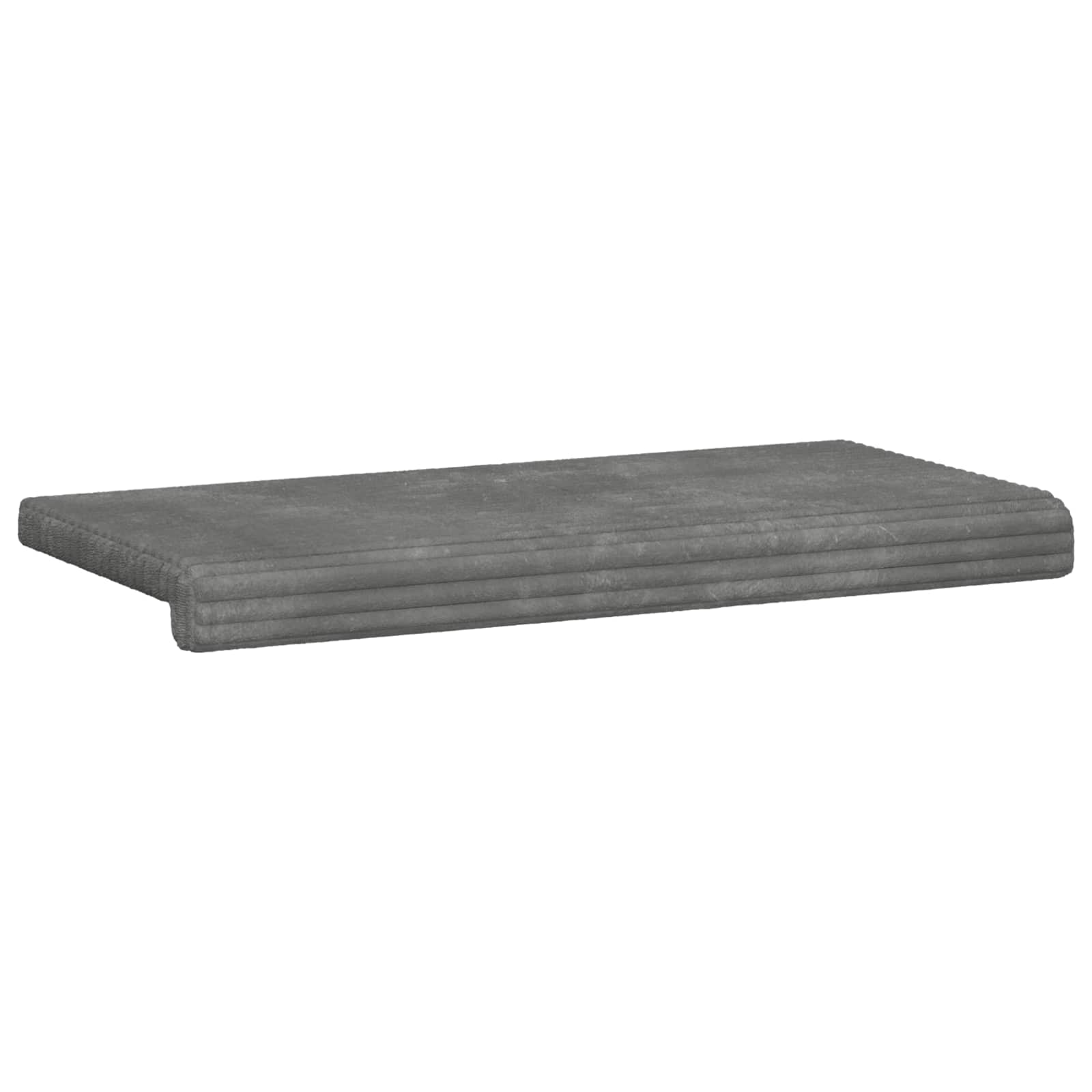 Bankkussen Pluche Corduroy Lichtgrijs Diepte 35 cm image 5
