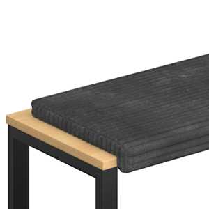 vidaXL Pingipadja Pl&uuml;&uuml;&scaron;ist korduroy Tumehall S&uuml;gavus 35 cm