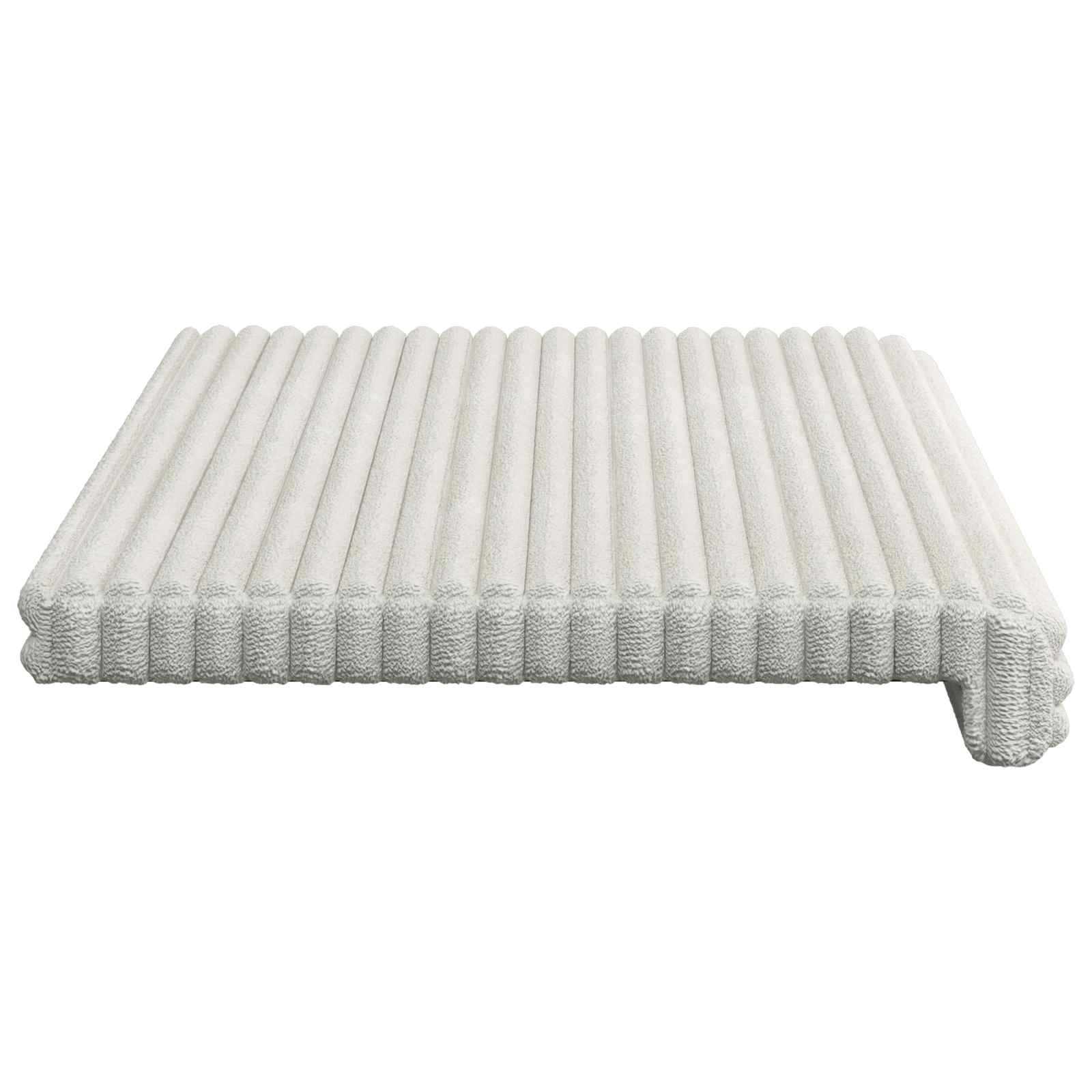 Bankkussen Pluche Corduroy Crèmekleurig Diepte 35 cm image 6