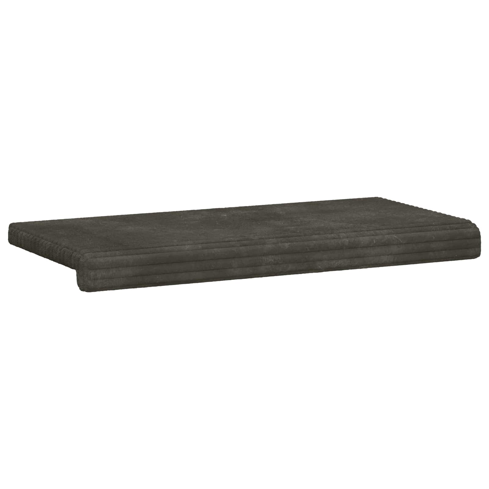 Bankkussen Pluche Corduroy Antraciet Diepte 35 cm image 5