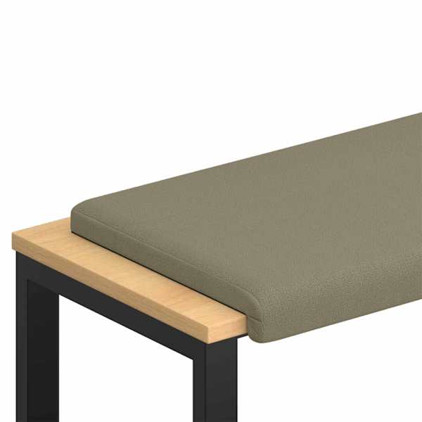 vidaXL Pingipadja Tekstureeritud samet Khaki S&uuml;gavus 35 cm