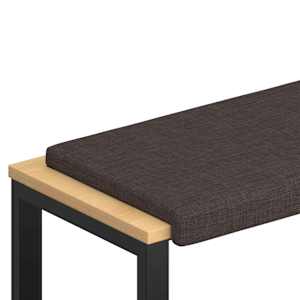 vidaXL Pingipadja kangas Tume pruun S&uuml;gavus 35 cm