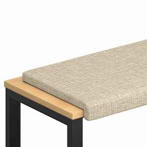 vidaXL Pingipadja kangas Kreemjas S&uuml;gavus 35 cm