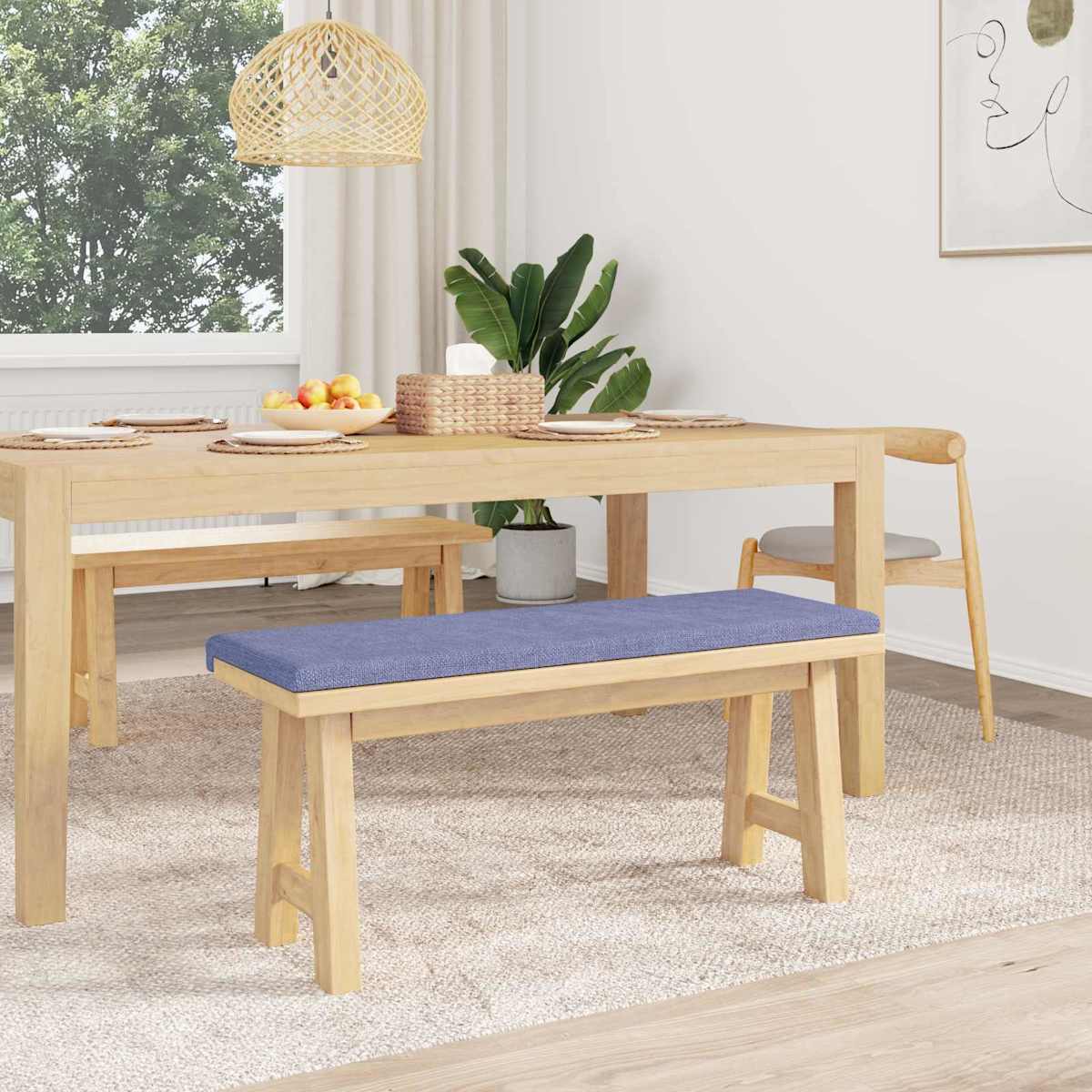 Bænkpude Stof Dybde 35 cm - Billede 3