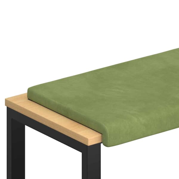 vidaXL Pingipadja Samet Hele roheline S&uuml;gavus 35 cm