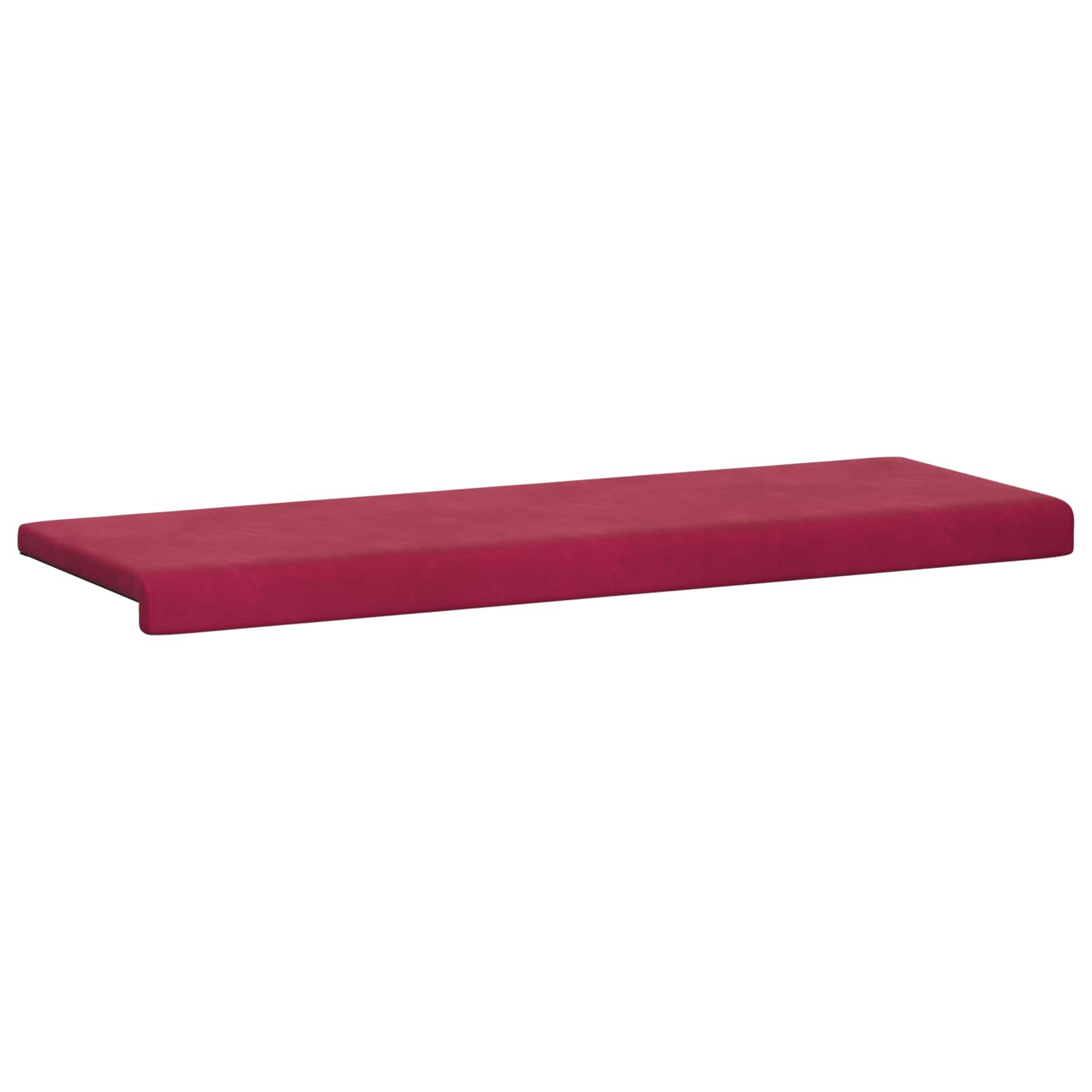 Bankkussen fluweel Wijnrood Diepte 35 cm image 5