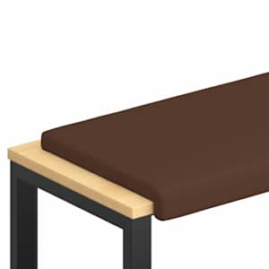 vidaXL Pingipadja Kunstnahk Pruun S&uuml;gavus 35 cm