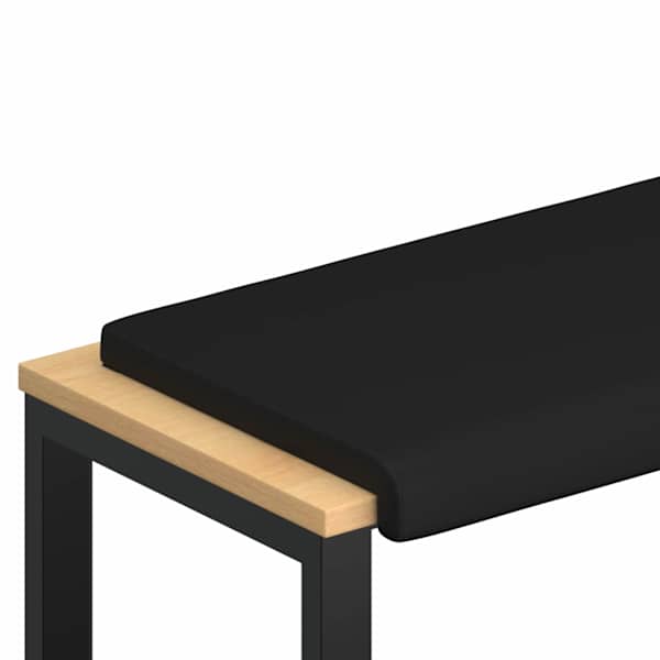 vidaXL Pingipadja Kunstnahk Must S&uuml;gavus 35 cm