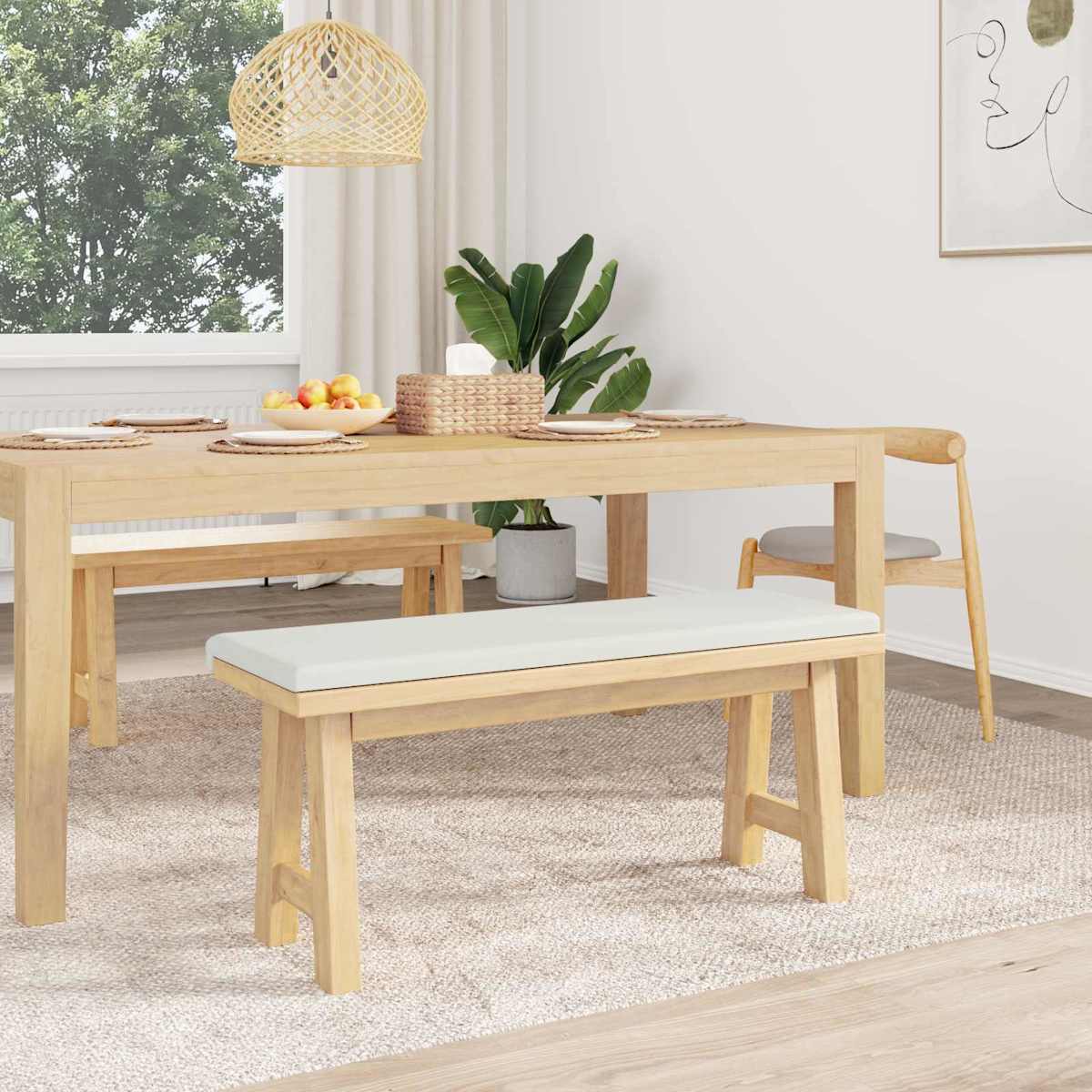 Bænkpude Kunstlæder Dybde 35 cm - Billede 3