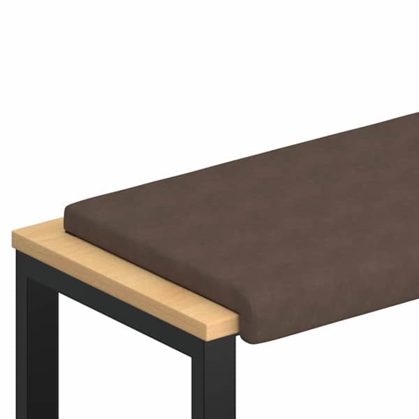 vidaXL Pingipadja Mikrofiiber Pruun S&uuml;gavus 35 cm