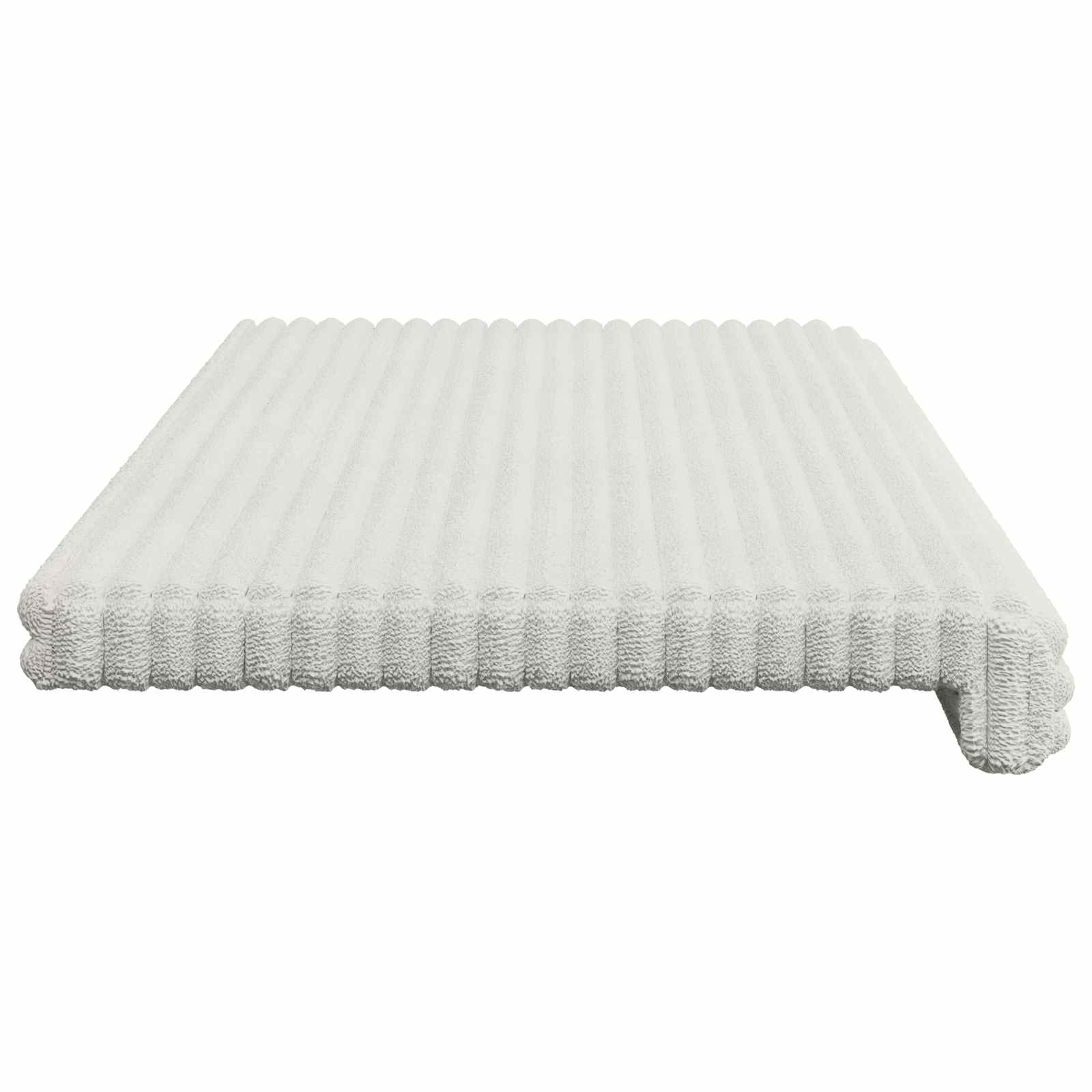 Bankkussen Pluche Corduroy Crèmekleurig Diepte 35 cm image 6