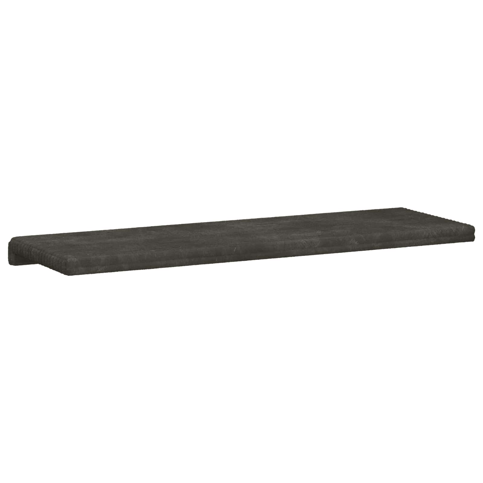 Bankkussen Pluche Corduroy Antraciet Diepte 35 cm image 7